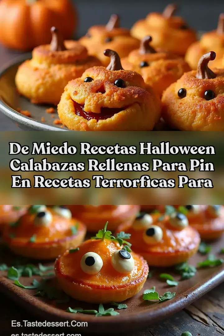De Miedo Recetas Halloween Calabazas Rellenas para Pin en Recetas terrorficas para