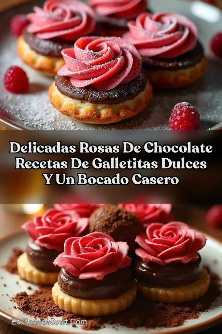 Delicadas Rosas de Chocolate Recetas de Galletitas Dulces y un Bocado Casero