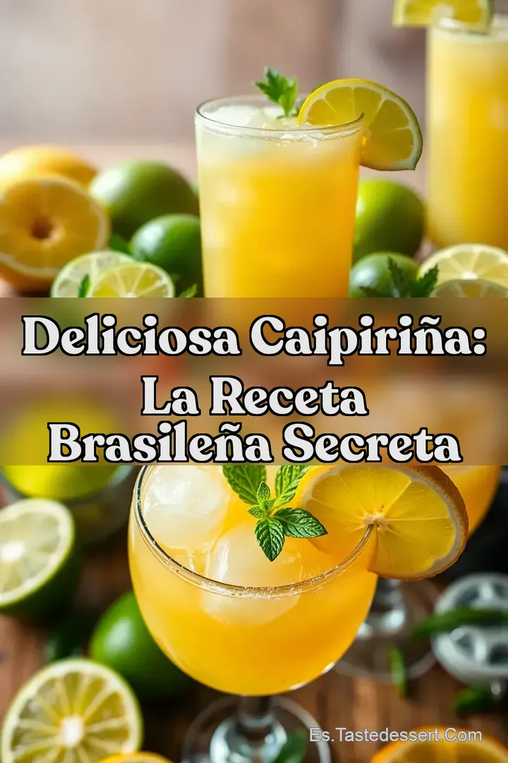 Deliciosa Caipiri&ntilde;a: La Receta Brasile&ntilde;a Secreta