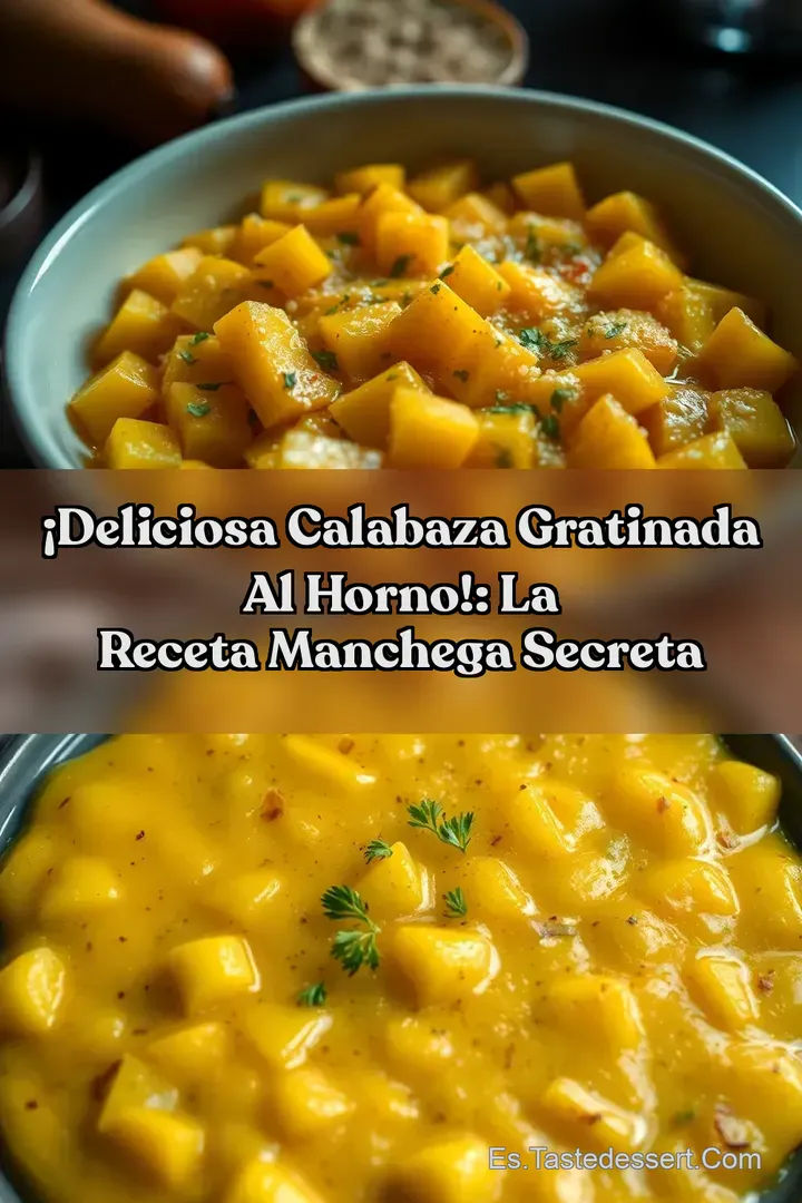 &iexcl;Deliciosa Calabaza Gratinada al Horno!: La Receta Manchega Secreta