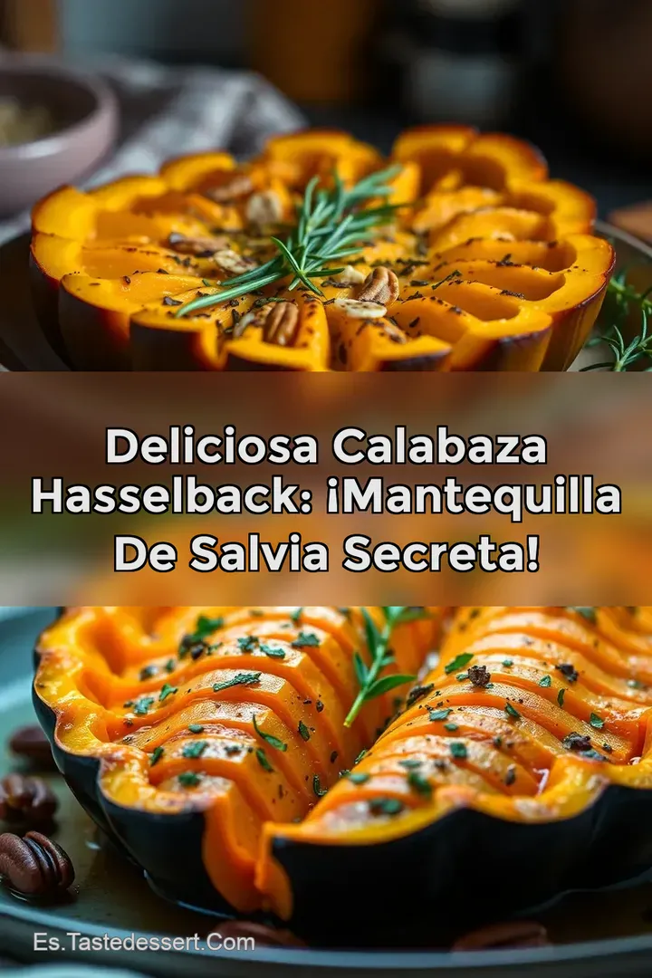 Deliciosa Calabaza Hasselback: &iexcl;Mantequilla de Salvia Secreta!