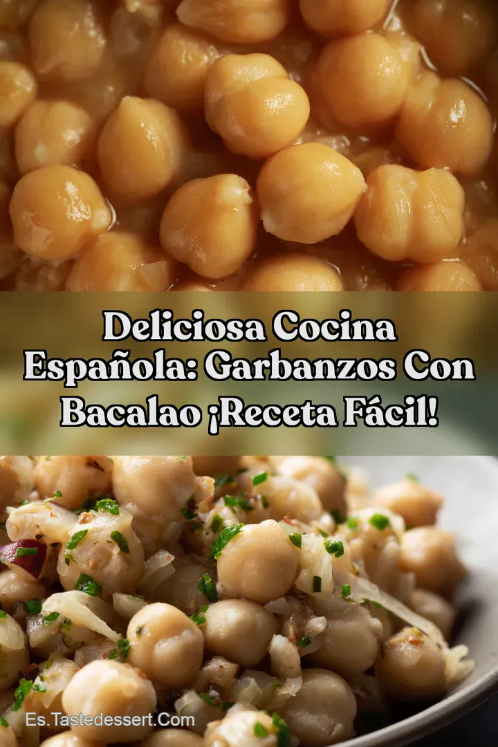 Deliciosa Cocina Espa&ntilde;ola: Garbanzos con Bacalao &iexcl;Receta F&aacute;cil!