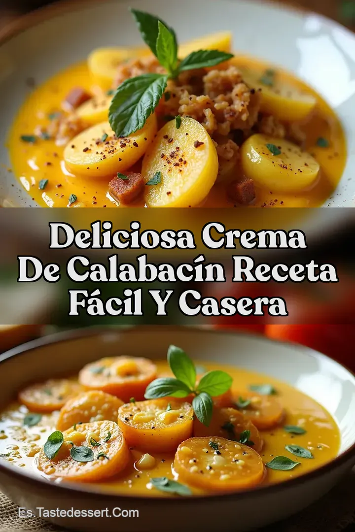 Deliciosa Crema de Calabac&iacute;n Receta F&aacute;cil y Casera