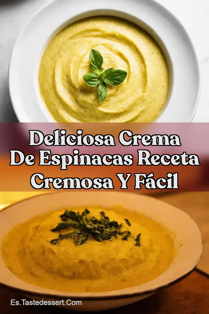 Deliciosa Crema de Espinacas Receta Cremosa y F&aacute;cil