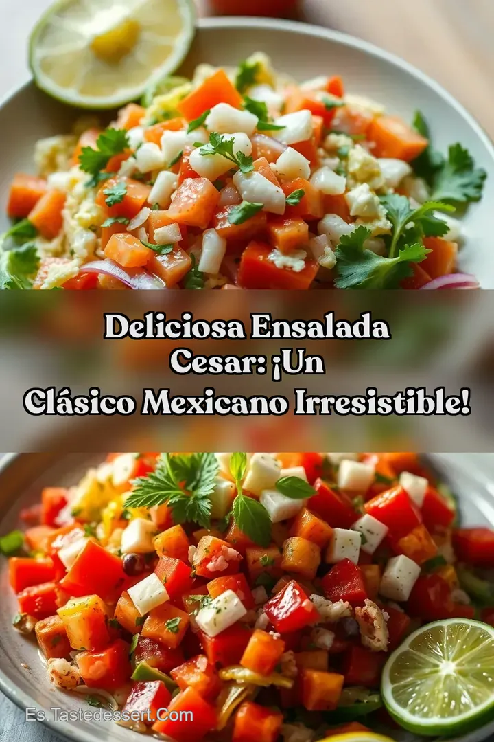 Deliciosa Ensalada Cesar: &iexcl;Un Cl&aacute;sico Mexicano Irresistible!