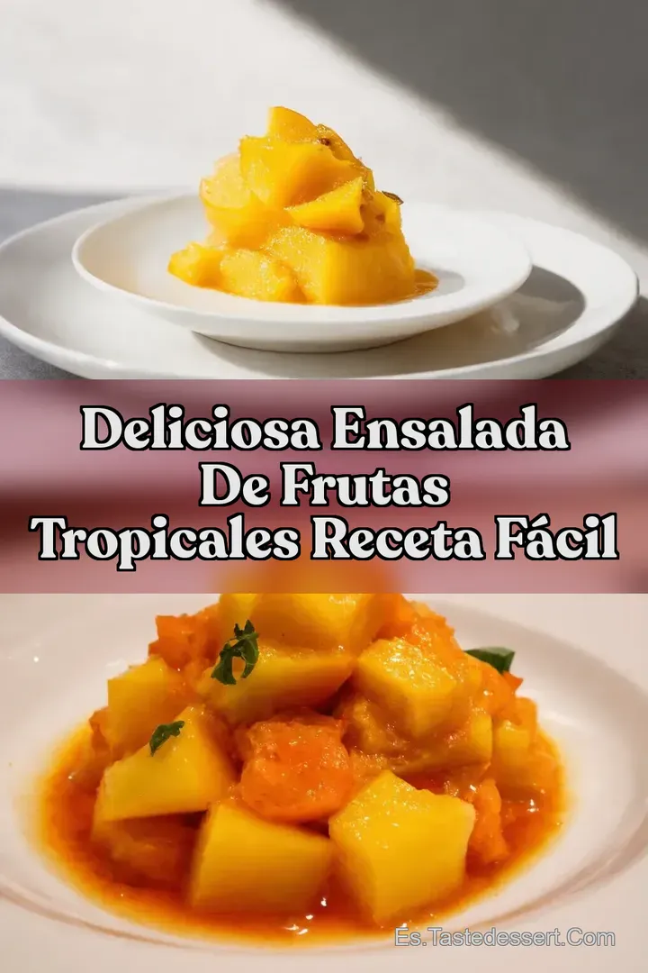Deliciosa Ensalada de Frutas Tropicales Receta F&aacute;cil