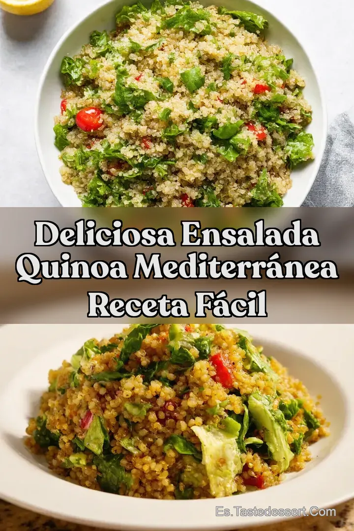 Deliciosa Ensalada Quinoa Mediterr&aacute;nea Receta F&aacute;cil