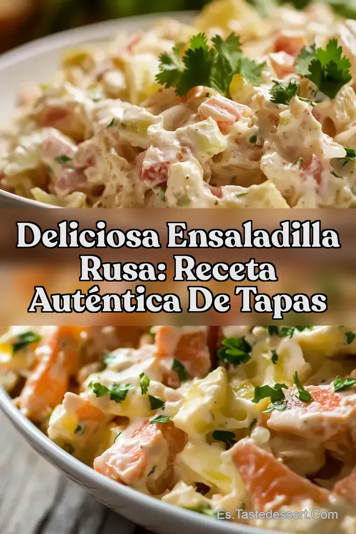 Deliciosa Ensaladilla Rusa: Receta Aut&eacute;ntica de Tapas