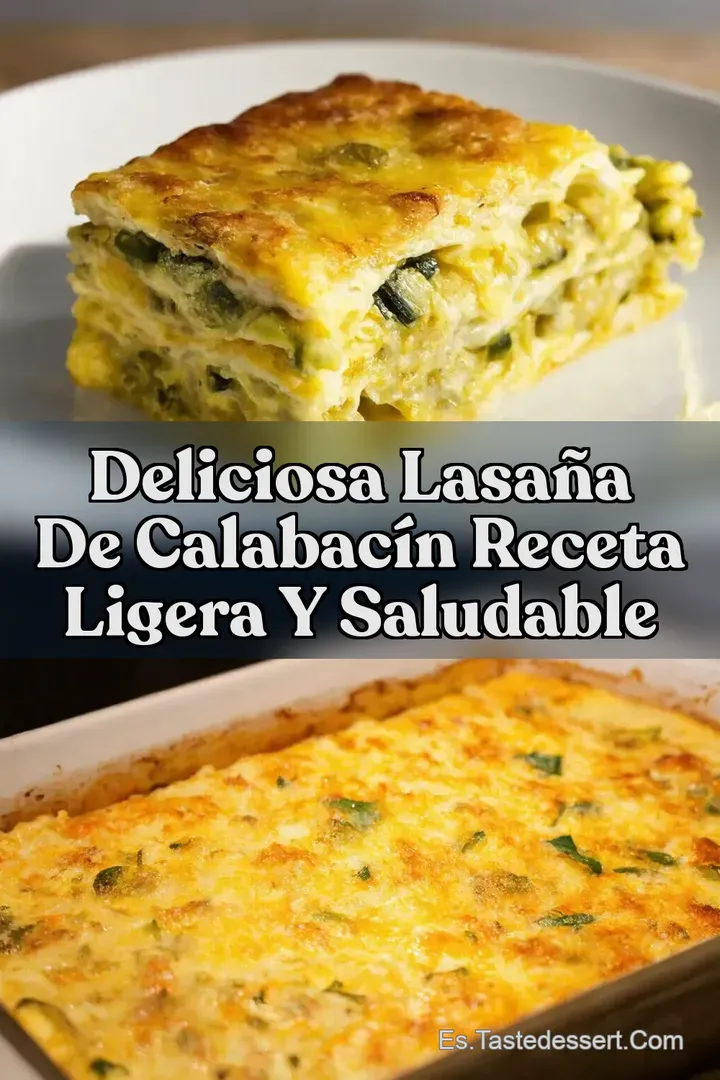 Deliciosa Lasa&ntilde;a De Calabac&iacute;n Receta Ligera y Saludable