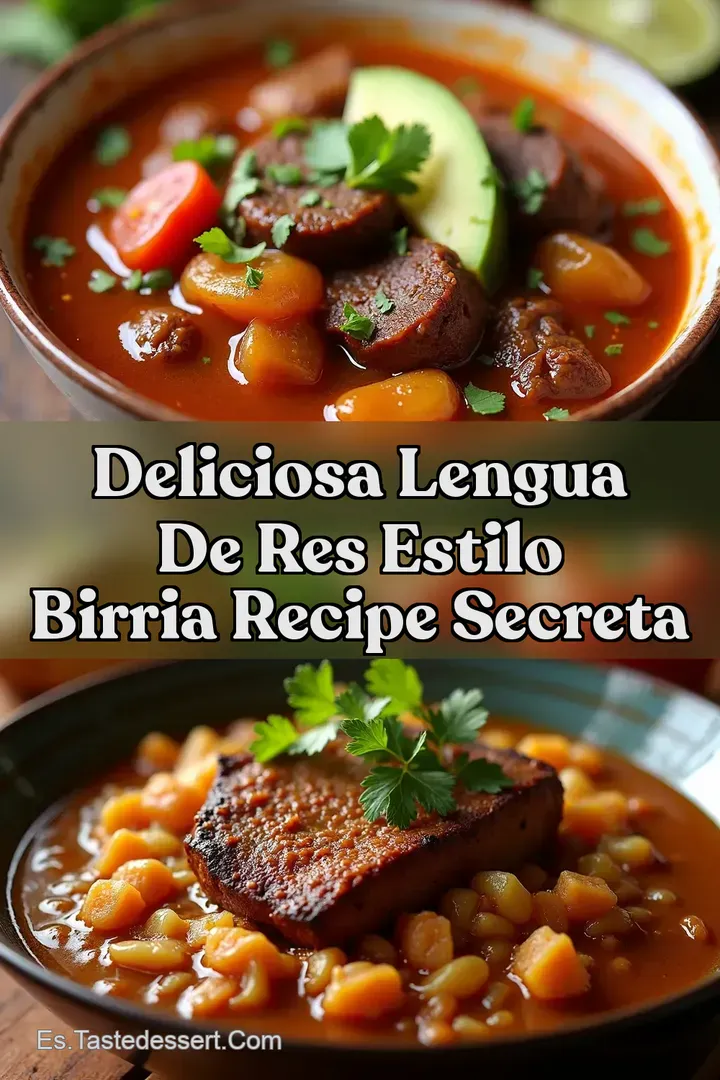 Deliciosa Lengua De Res Estilo Birria Recipe Secreta