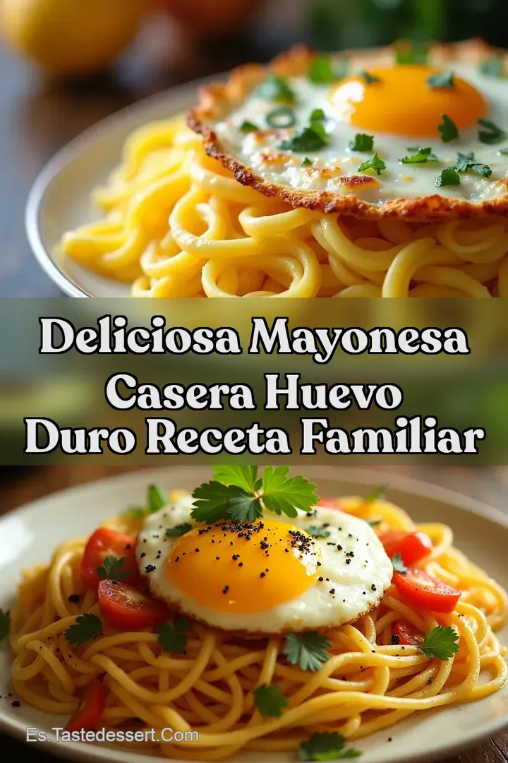 Deliciosa Mayonesa Casera Huevo Duro Receta Familiar