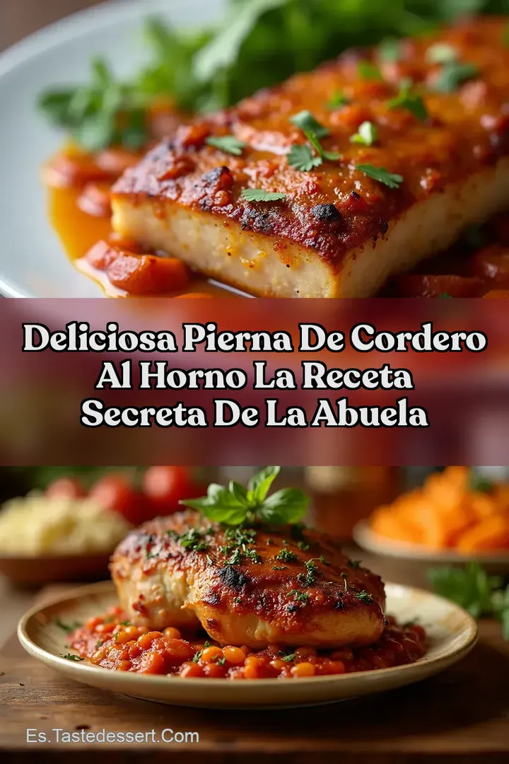 Deliciosa Pierna De Cordero Al Horno La Receta Secreta de la Abuela