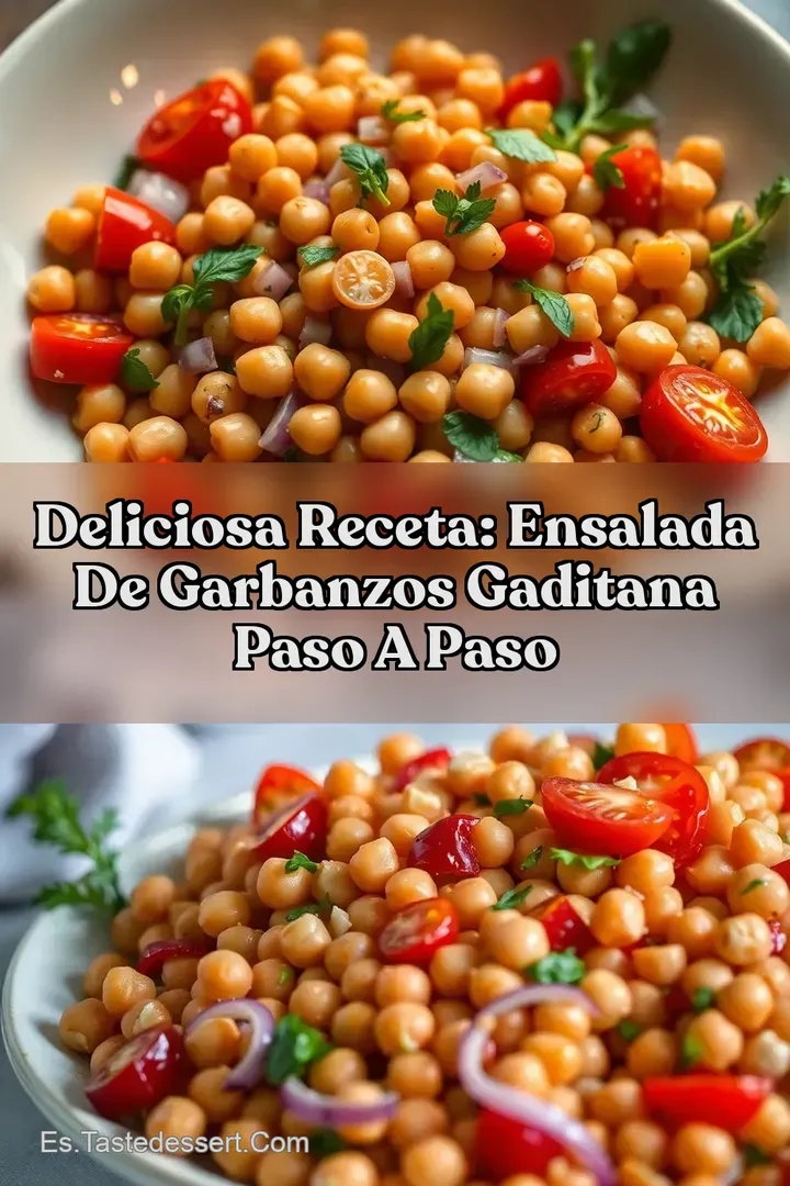 Deliciosa Receta: Ensalada de Garbanzos Gaditana Paso a Paso
