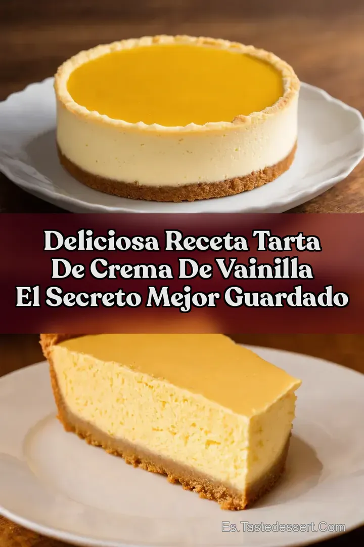 Deliciosa Receta Tarta de Crema de Vainilla El Secreto Mejor Guardado