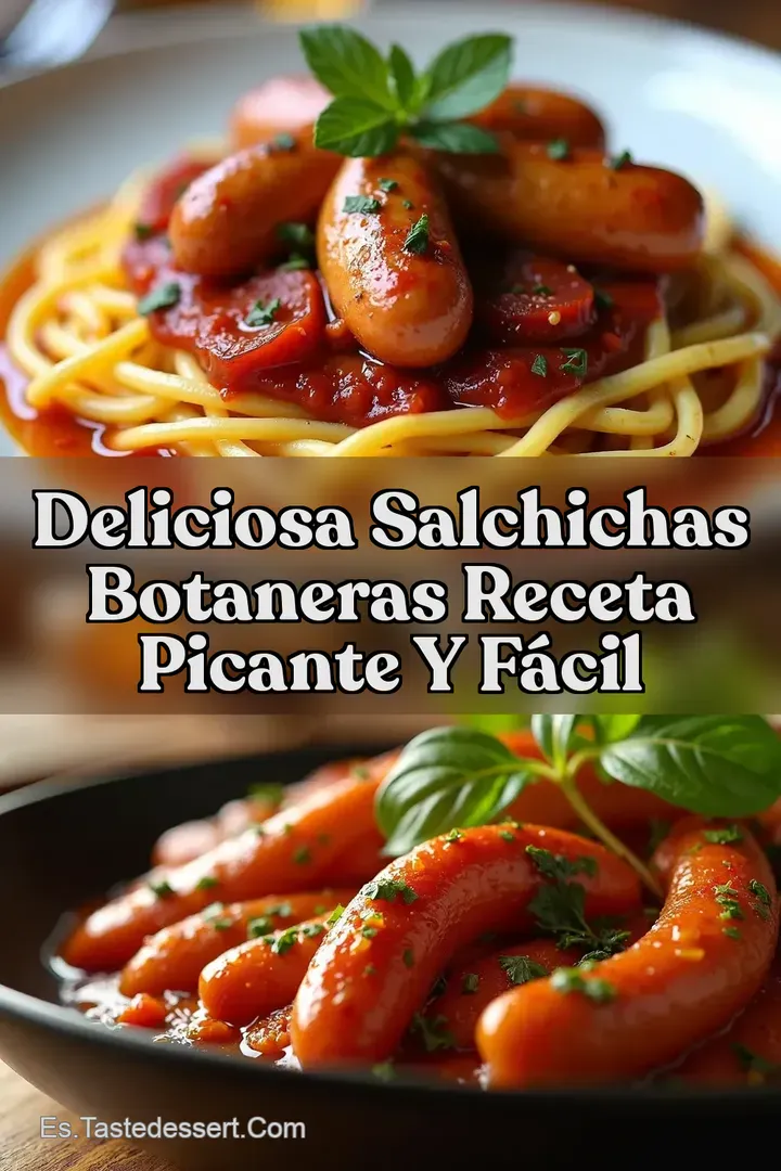 Deliciosa Salchichas botaneras Receta Picante y F&aacute;cil