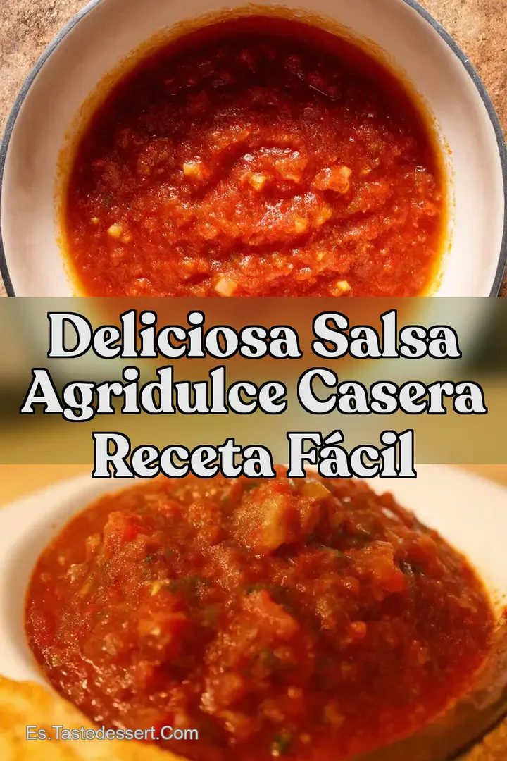Deliciosa Salsa Agridulce Casera Receta F&aacute;cil