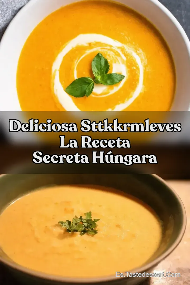 Deliciosa Sttkkrmleves La Receta Secreta H&uacute;ngara