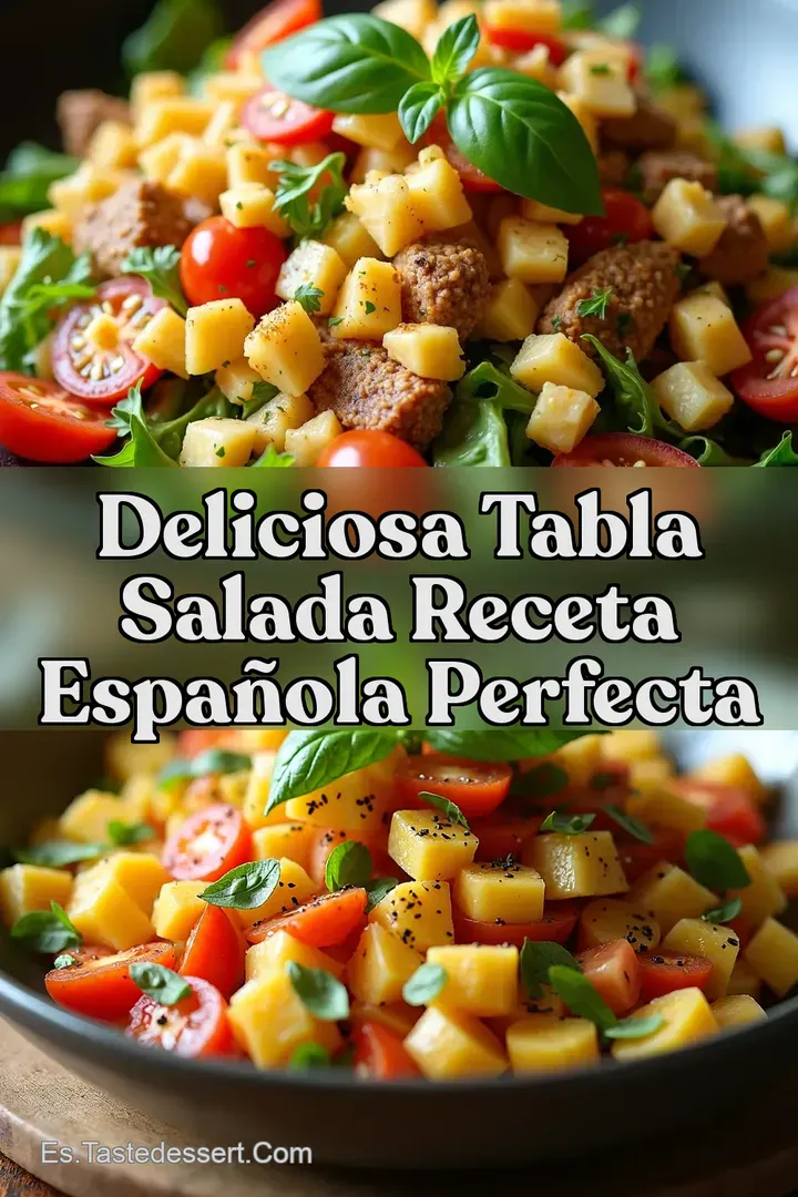 Deliciosa Tabla Salada Receta Espa&ntilde;ola Perfecta