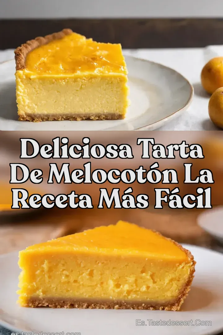 Deliciosa Tarta de Melocot&oacute;n La Receta M&aacute;s F&aacute;cil