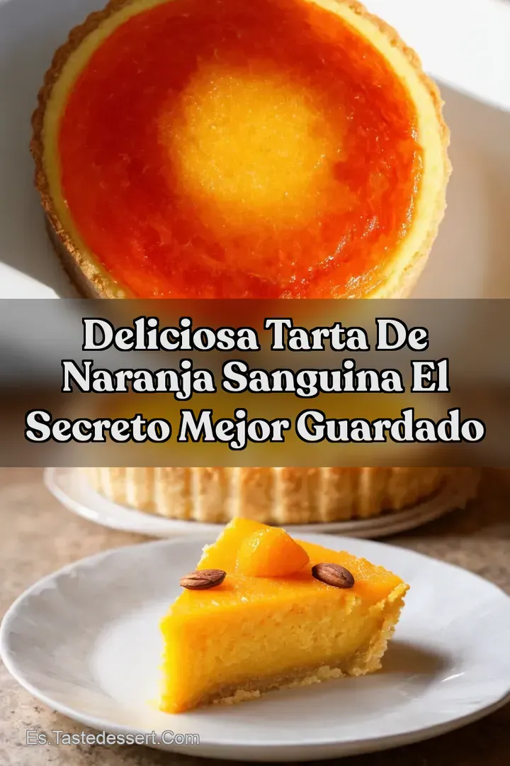 Deliciosa Tarta de Naranja Sanguina El Secreto Mejor Guardado
