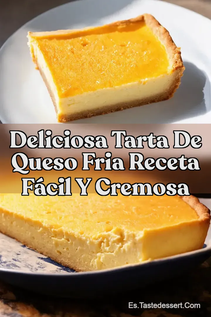 Deliciosa Tarta de Queso Fria Receta F&aacute;cil y Cremosa
