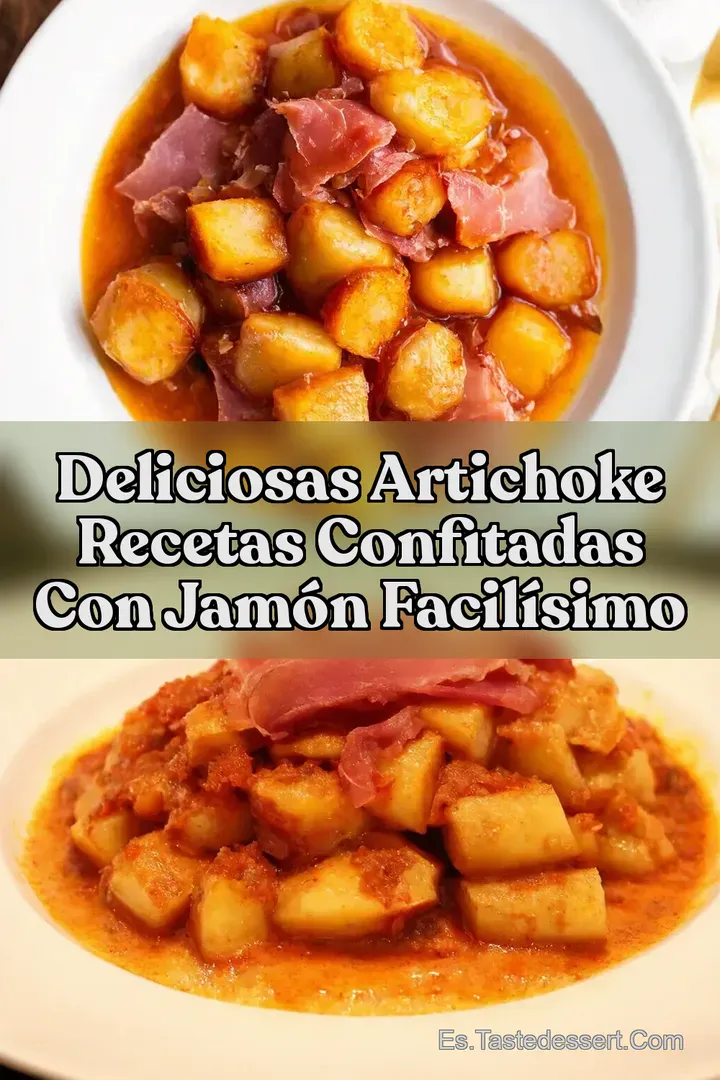 Deliciosas Artichoke Recetas Confitadas con Jam&oacute;n Facil&iacute;simo