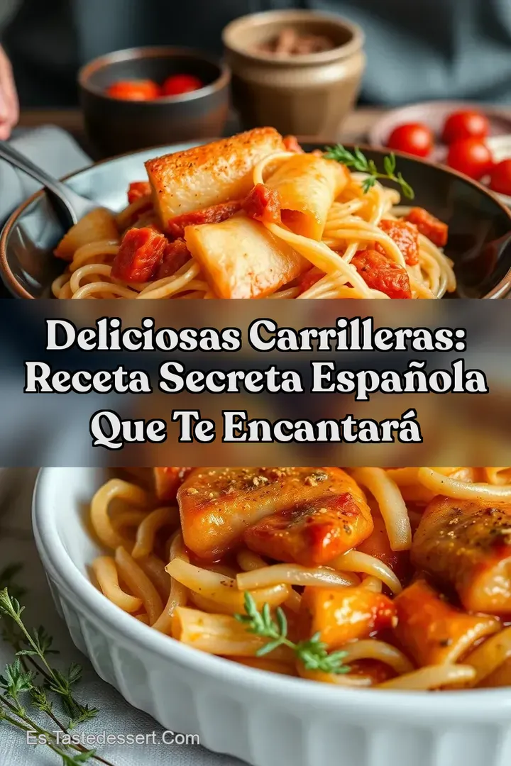 Deliciosas Carrilleras: Receta Secreta Espa&ntilde;ola que te Encantar&aacute;