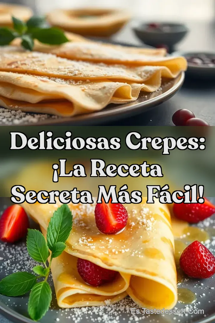 Deliciosas Crepes: &iexcl;La Receta Secreta M&aacute;s F&aacute;cil!