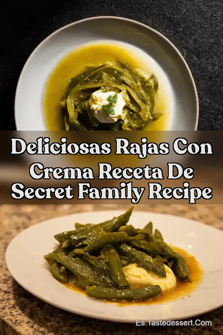 Deliciosas Rajas Con Crema Receta de Secret Family Recipe