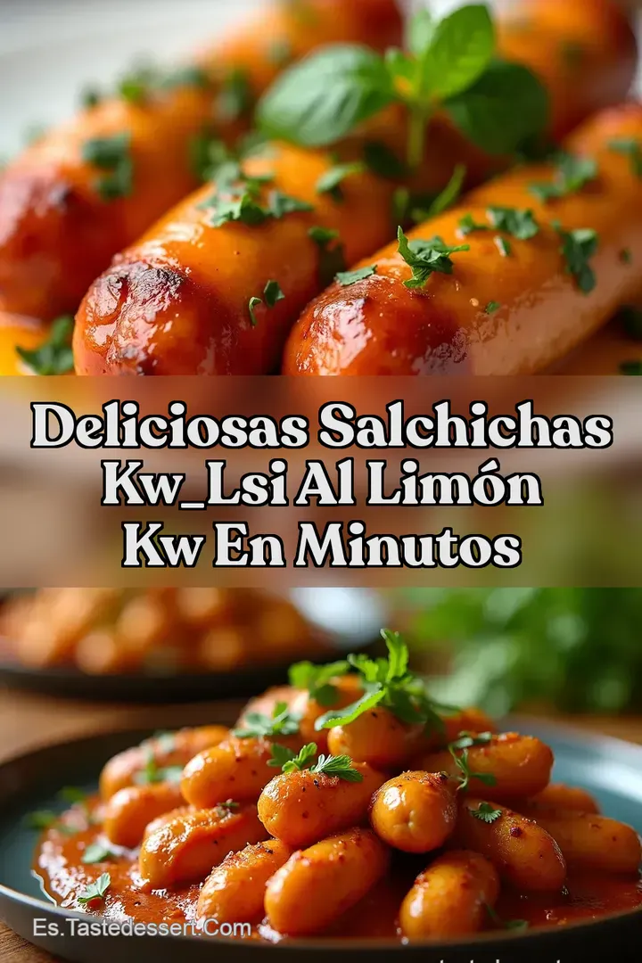 Deliciosas Salchichas kw_lsi al Lim&oacute;n kw en Minutos