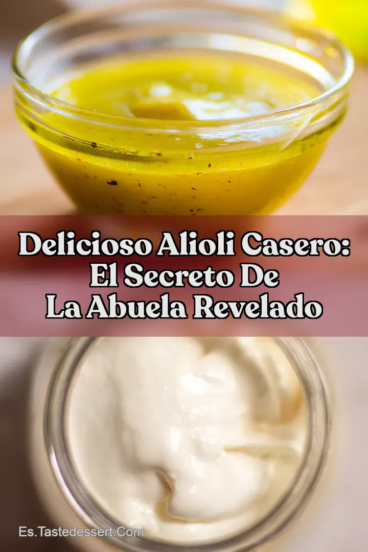Delicioso Alioli Casero: El Secreto de la Abuela Revelado