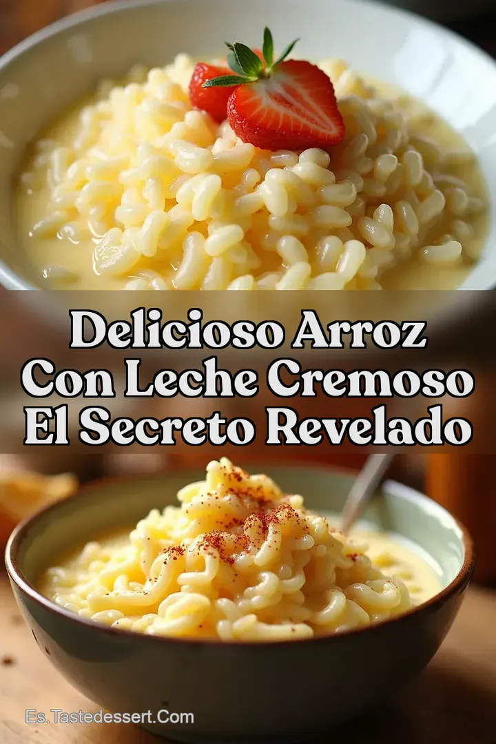 Delicioso Arroz con Leche Cremoso El Secreto Revelado