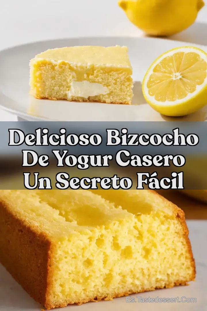 Delicioso Bizcocho de Yogur Casero Un Secreto F&aacute;cil