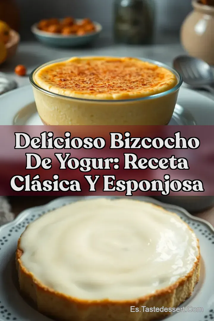 Delicioso Bizcocho de Yogur: Receta Cl&aacute;sica y Esponjosa