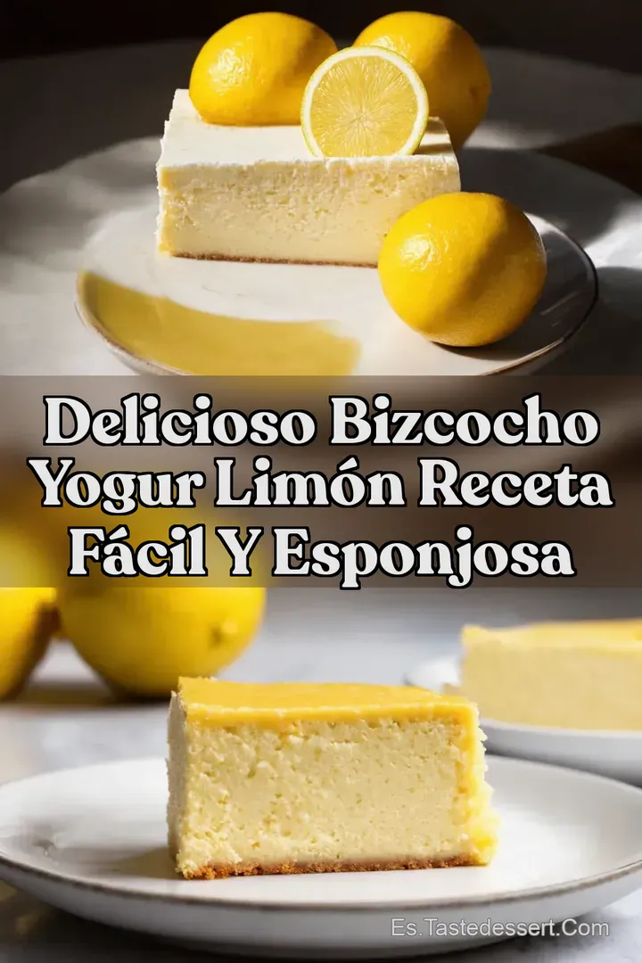 Delicioso Bizcocho Yogur Lim&oacute;n Receta F&aacute;cil y Esponjosa