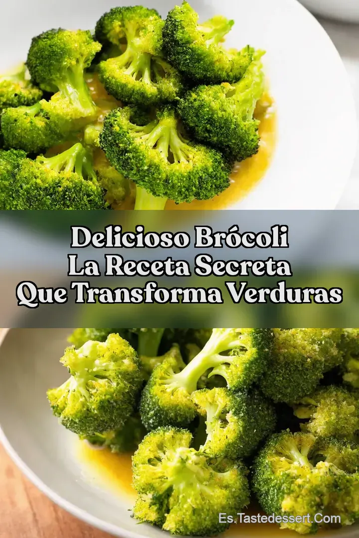 Delicioso Br&oacute;coli La Receta Secreta Que Transforma Verduras