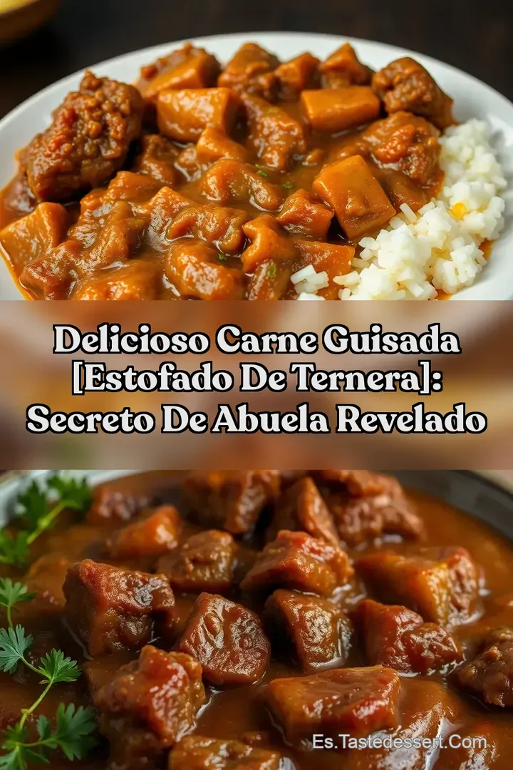 Delicioso Carne Guisada [Estofado de Ternera]: Secreto de Abuela Revelado