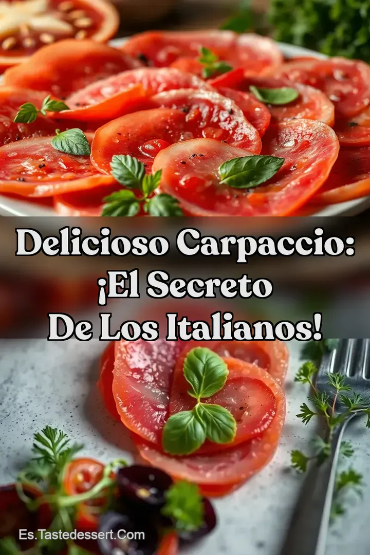 Delicioso Carpaccio: &iexcl;El Secreto de los Italianos!