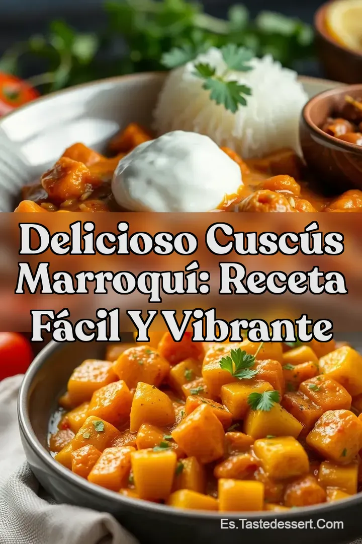 Delicioso Cusc&uacute;s Marroqu&iacute;: Receta F&aacute;cil y Vibrante