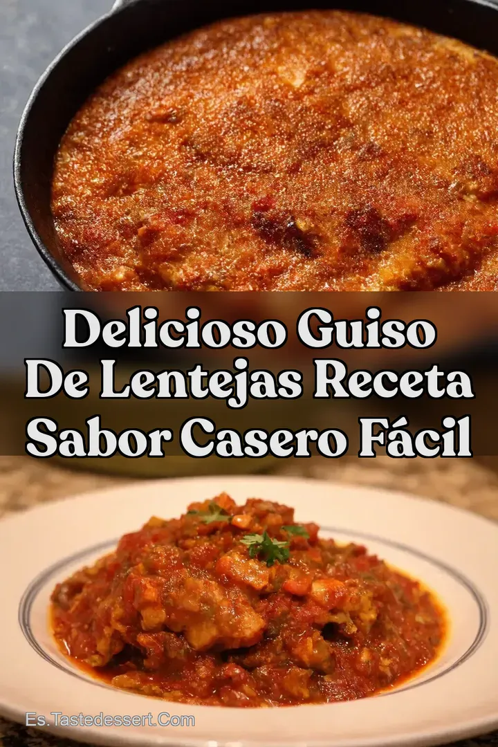 Delicioso Guiso De Lentejas Receta Sabor Casero F&aacute;cil