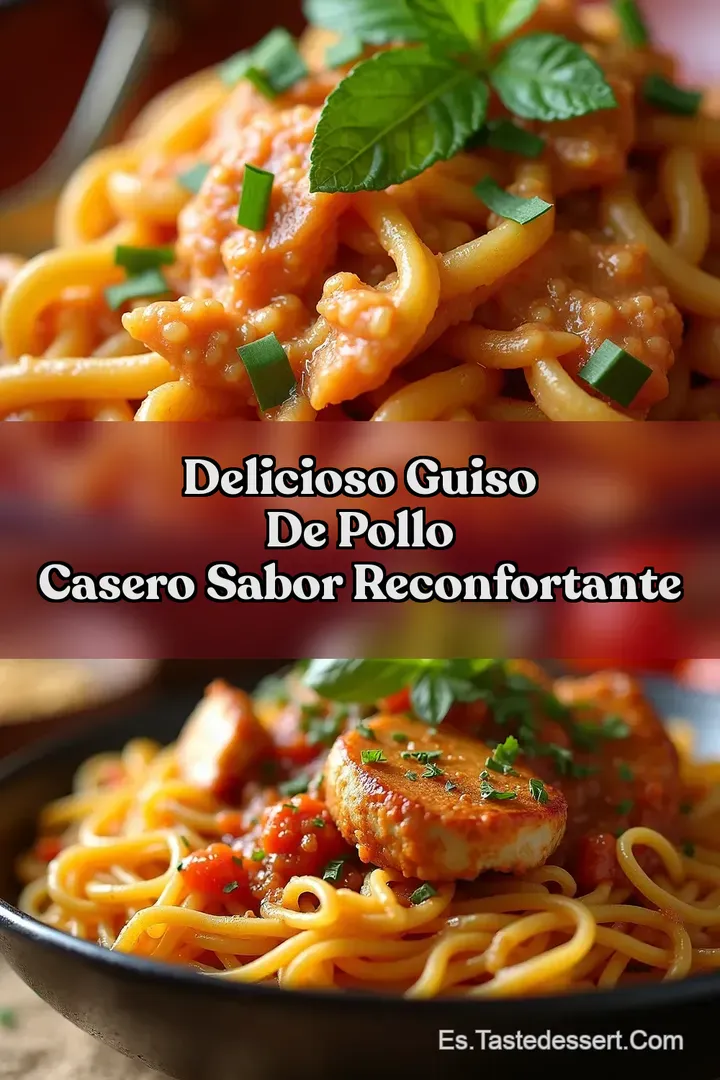Delicioso Guiso de Pollo Casero Sabor Reconfortante