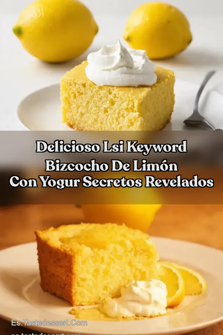 Delicioso LSI keyword Bizcocho de Lim&oacute;n con Yogur Secretos Revelados