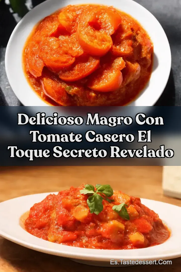 Delicioso Magro con Tomate Casero El Toque Secreto Revelado
