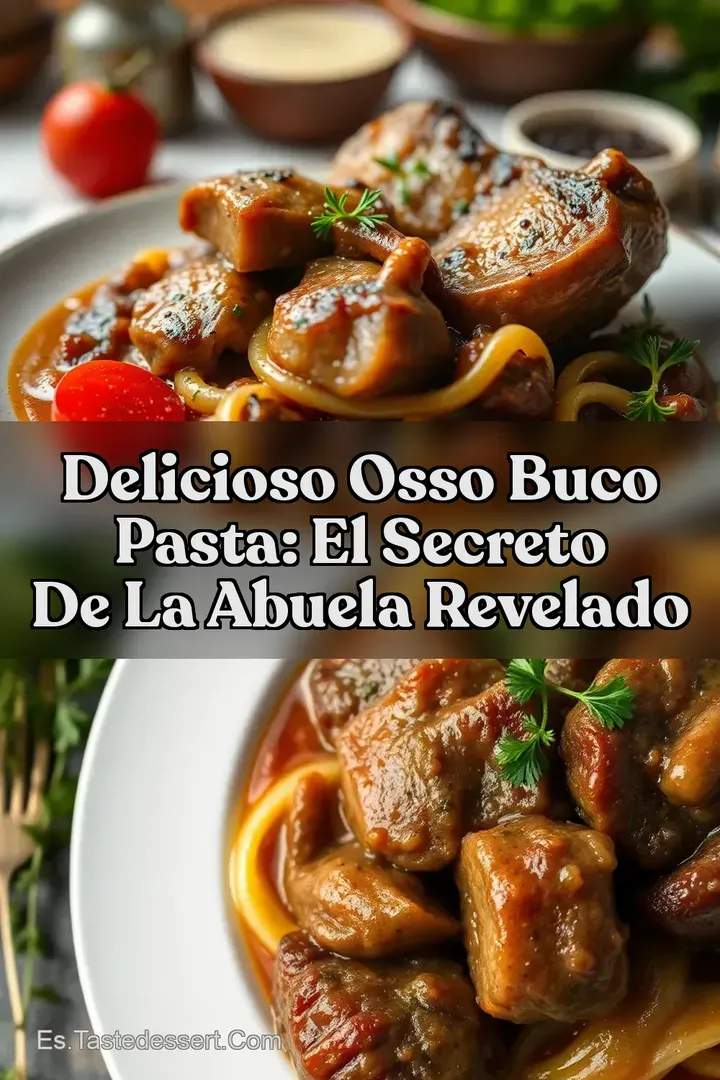 Delicioso Osso Buco Pasta: El Secreto de la Abuela Revelado
