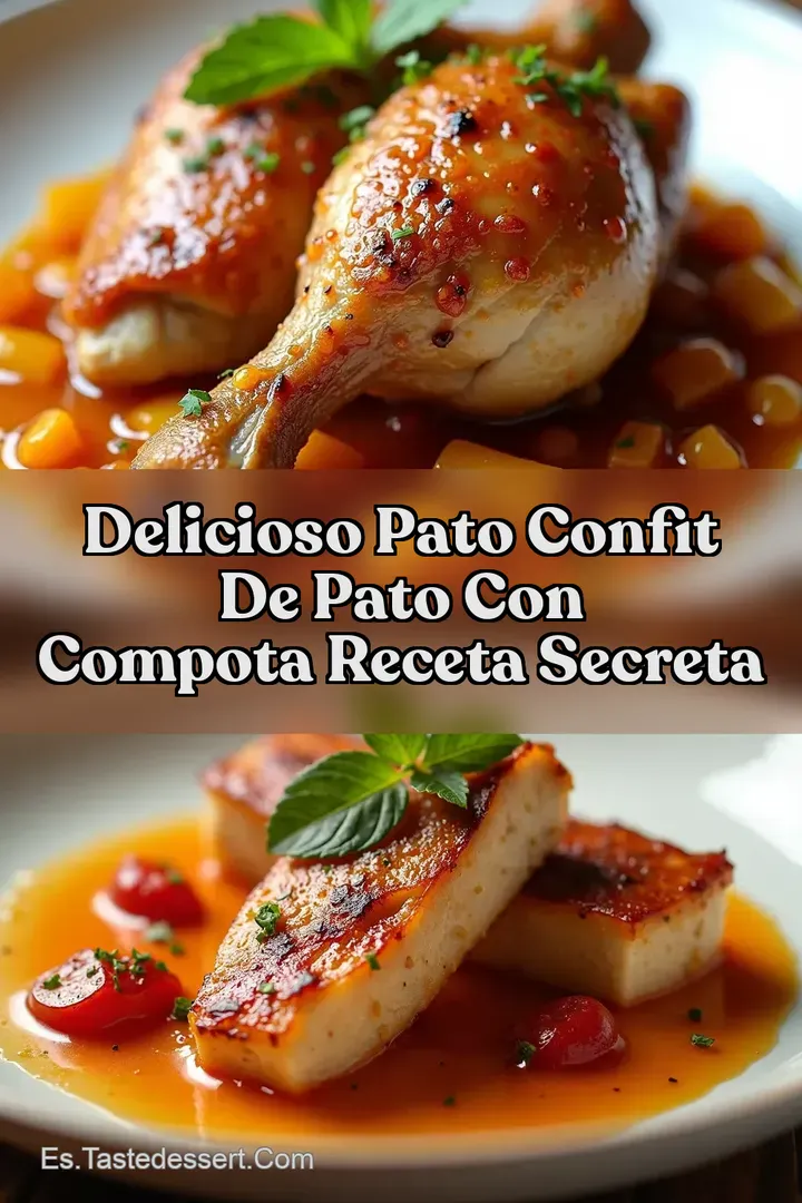Delicioso Pato Confit de Pato con Compota Receta Secreta