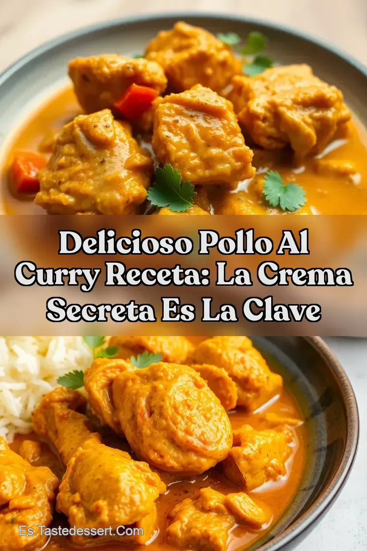 Delicioso Pollo al Curry Receta: La Crema Secreta Es La Clave
