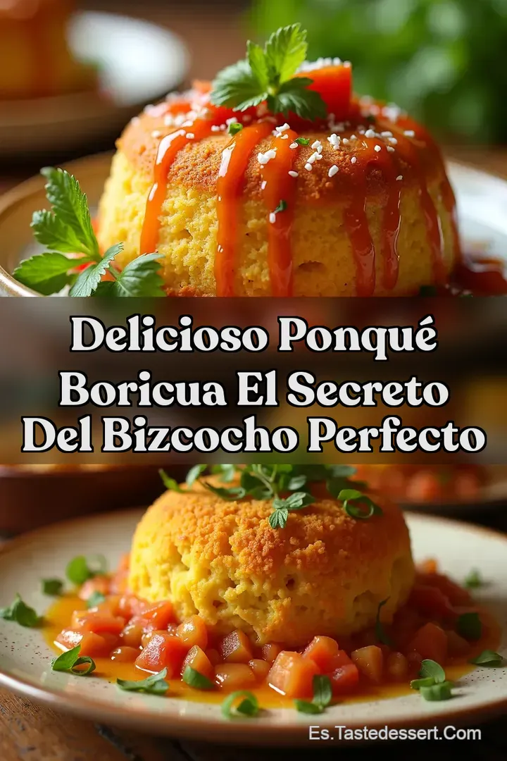 Delicioso Ponqu&eacute; Boricua El Secreto del Bizcocho Perfecto