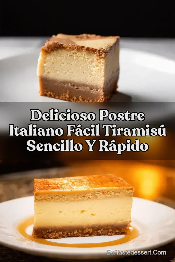 Delicioso Postre Italiano F&aacute;cil Tiramis&uacute; Sencillo y R&aacute;pido