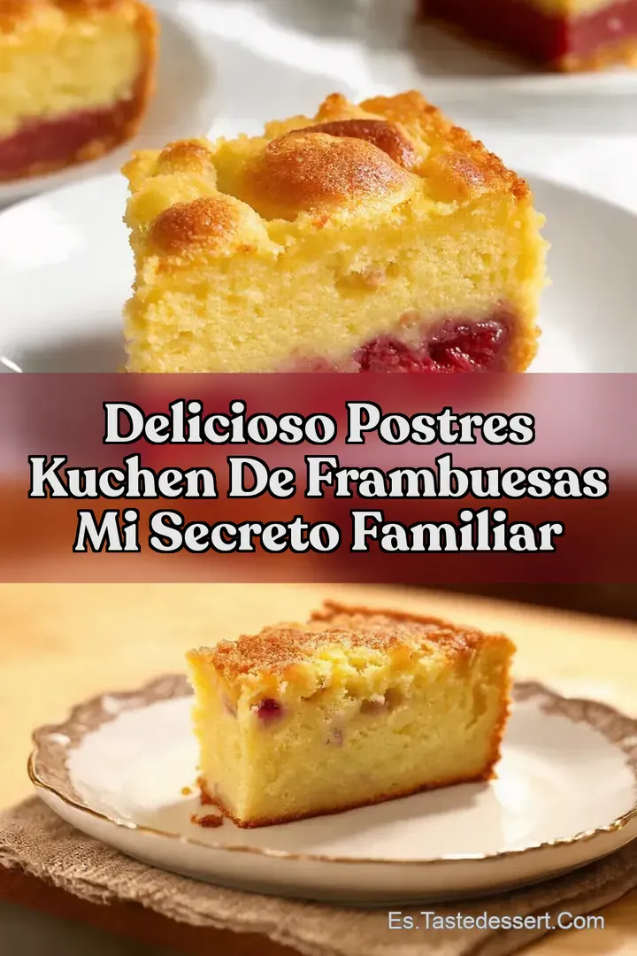 Delicioso Postres Kuchen de Frambuesas Mi Secreto Familiar