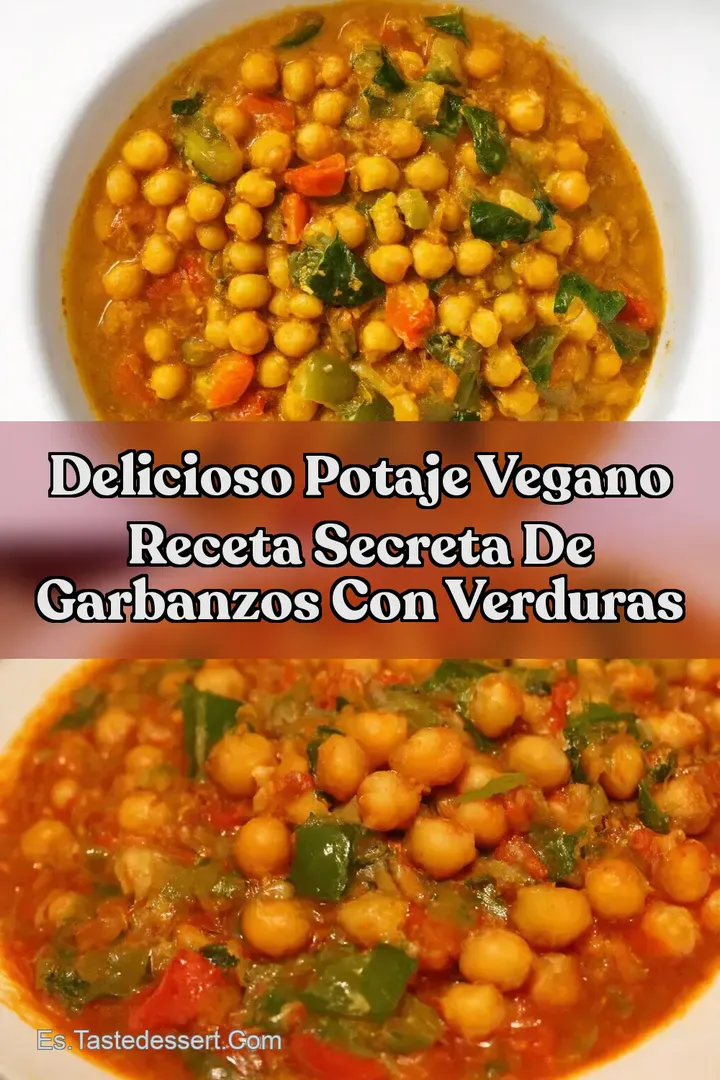 Delicioso Potaje Vegano Receta Secreta de Garbanzos con Verduras